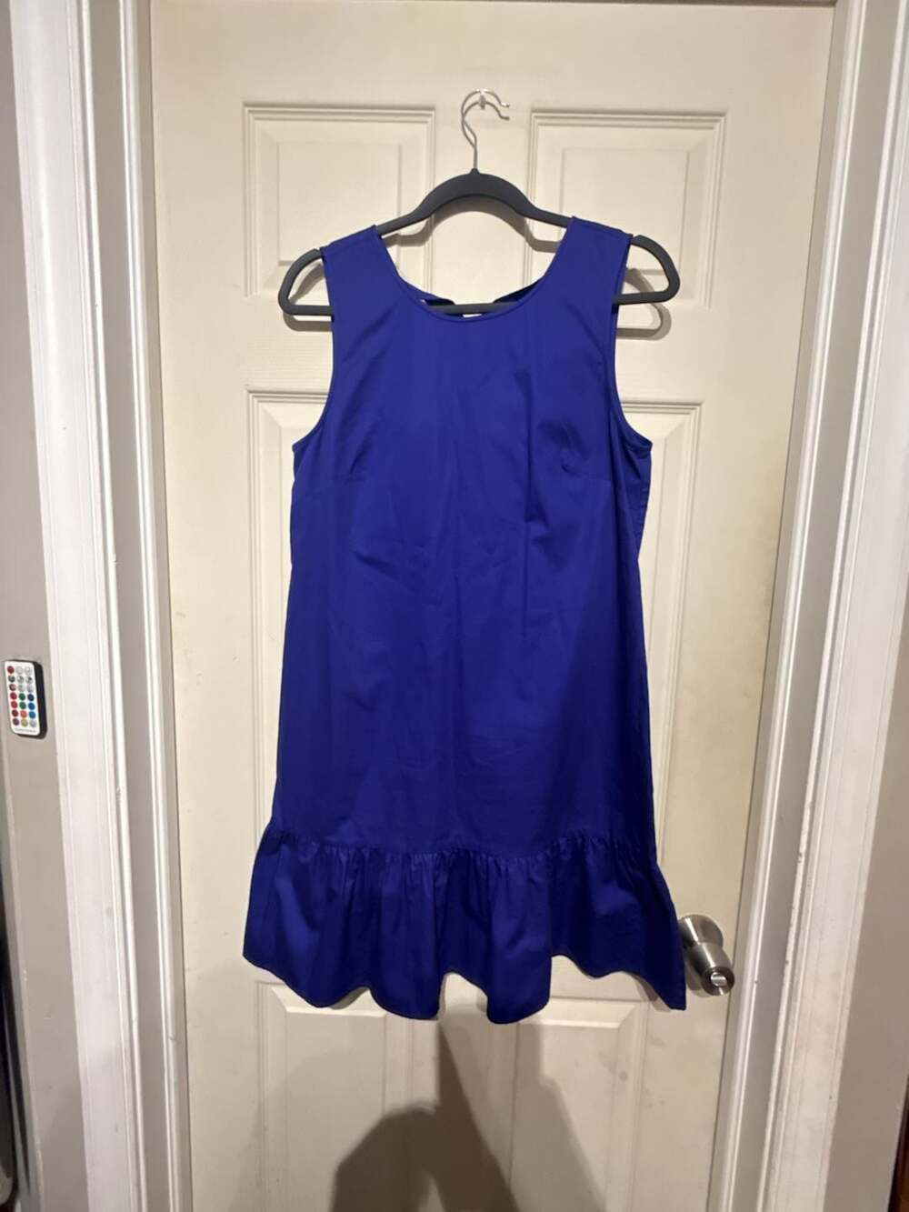J Crew Ruffle Dress with Tie in Back Size M Deep...